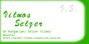 vilmos selzer business card